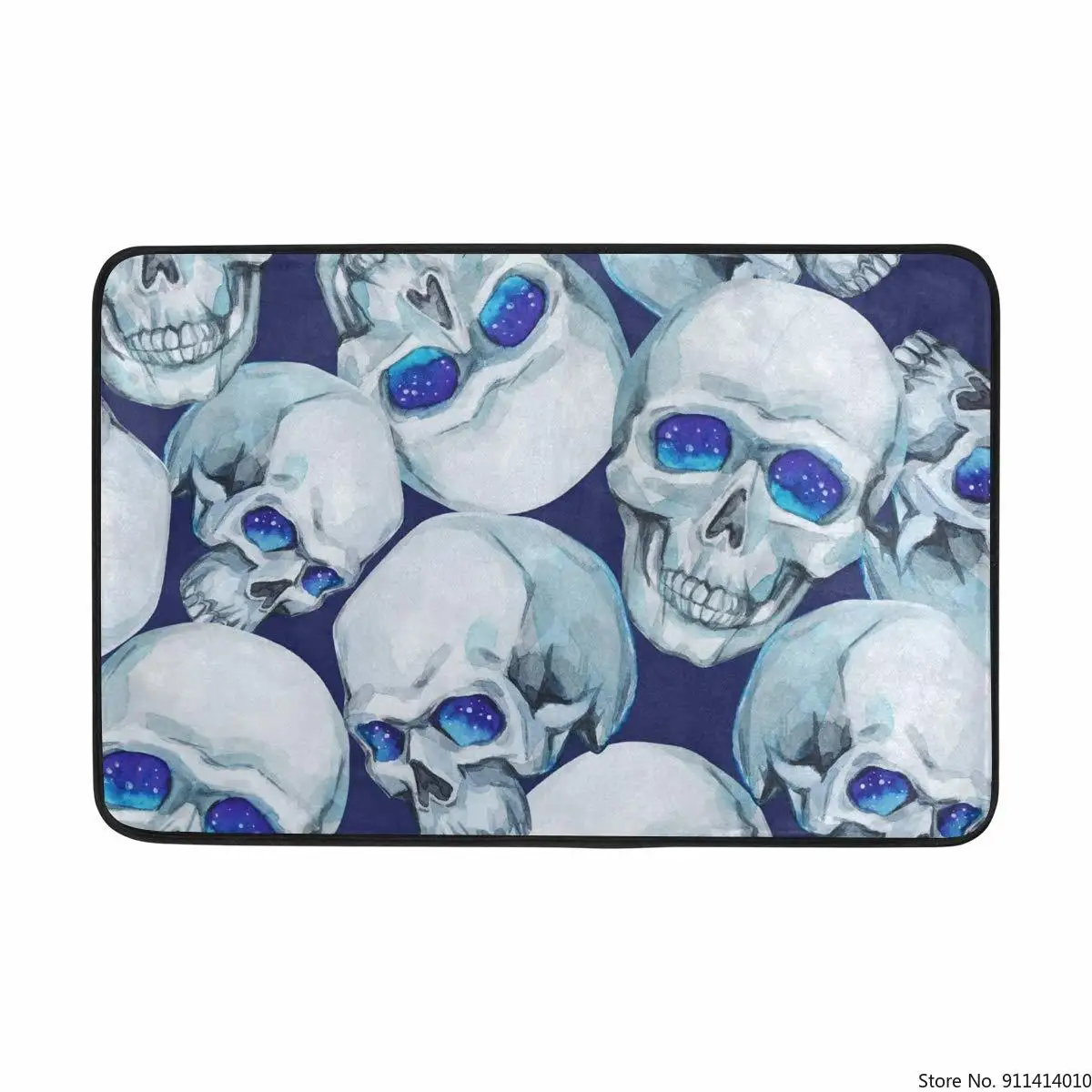 

Skull Printed Floor Mat Halloween Horror Floor Mat Absorbent Anti-slip Mat Door Mat Bathroom Kitchen Carpet Living Room Bedroom