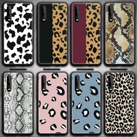 black white cow snake leopard print phone case for huawei p20 p30 p40 lite e pro mate 30 20 pro p smart 2020 p10