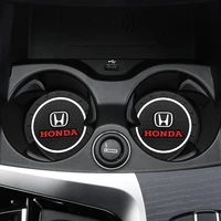 car coasters slot non slip pad water cup holder mat interior accessories for honda mugen power civic 5d accord 7 8 crv hrv jazz