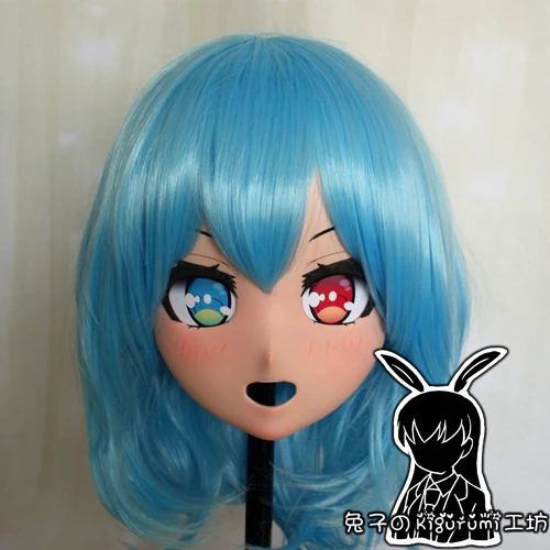 

(Rabbit 104) Resin Cross Dressing Pretty Lolita Girl Head BID Doll Mask Japanese Anime Dong Fang Project Kigurumi Mask Cosplay