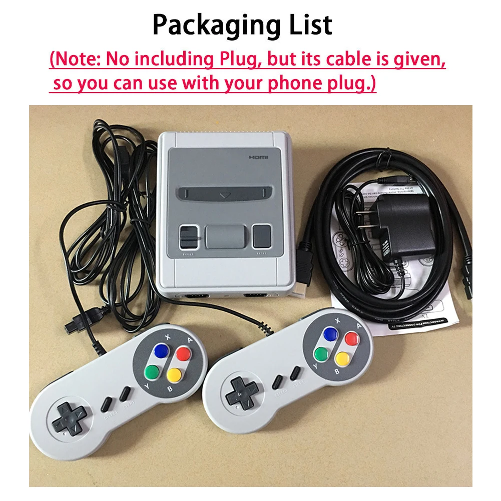 Mini HD TV Video Game Console Handheld Retro Family Built-In 620 Classic for SNES games Dual gamepad PAL&ampNTSC | Электроника