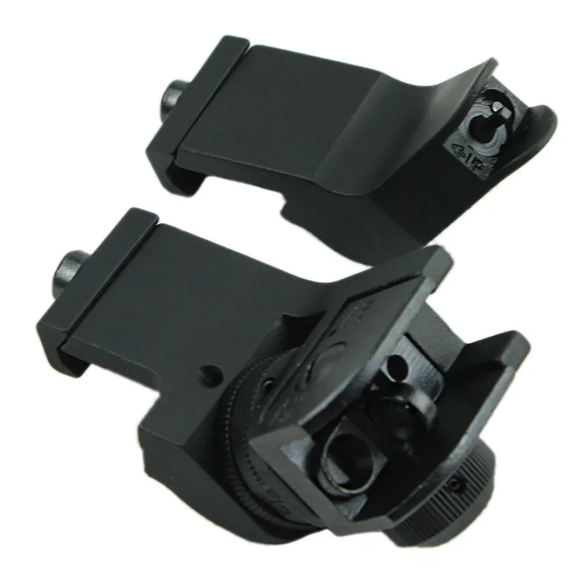 

45 Degree Offset Front and Rear Backup Set Rapid Transition 20mm Rail Sight for Rifle