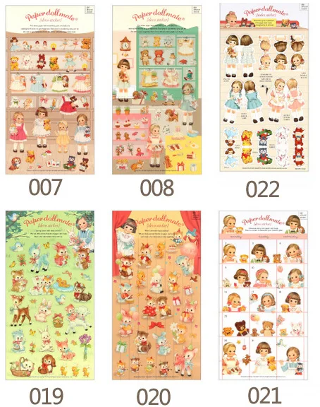 

1pcs DIY Colorful cute doll 3D kawaii Stickers Diary Planner Journal Note Diary Paper Scrapbooking Albums PhotoTag