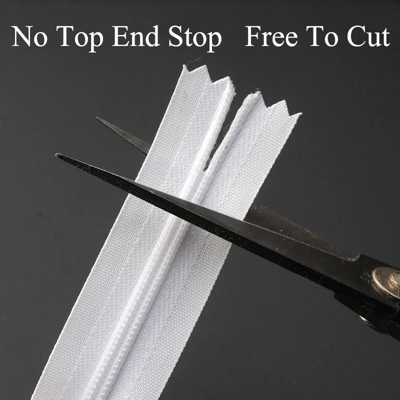 

5/10pcs Meetee 60cm 150cm 3# Nylon Invisible Zippers Double Close-end O X Type Sewing Garment Material Hometextile Accessories