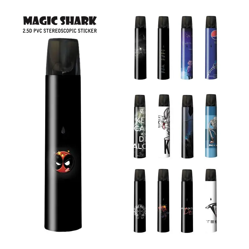 Набор наклеек Magic Shark Bumpy для Relx чехол из ПВХ пленка вейпа | Мобильные телефоны и