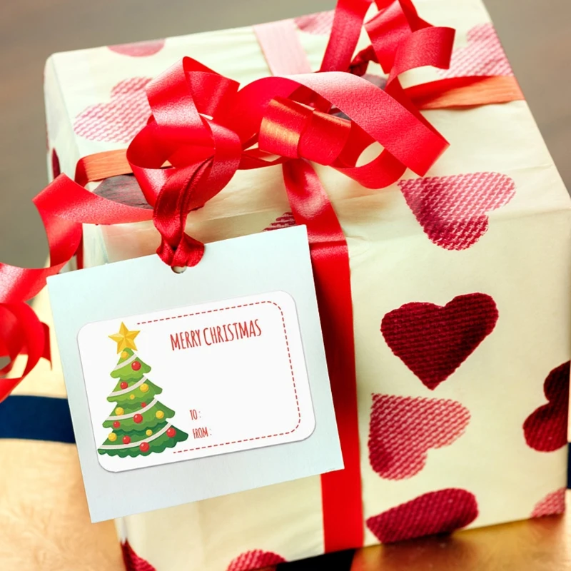 2022 NewH58A 500pcs Merry Christmas Handmade Sticker Card Box Package Santa Thank You Label Sealing Stickers | Канцтовары для офиса