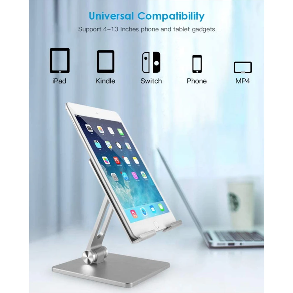 aluminium alloy phone holder stand mobile smartphone support tablet desk portable metal cell phone holder for iphone ipad free global shipping