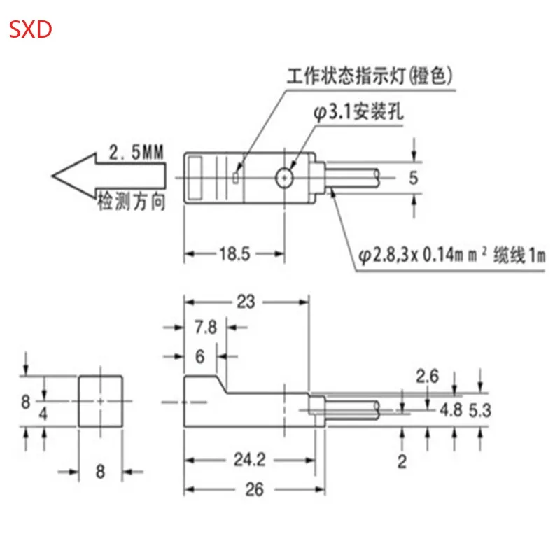 Высококачественный прочный Φ водонепроницаемый высокочастотный датчик