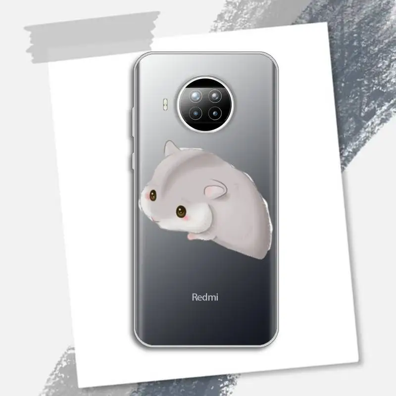

Hamsters cartoon cute lovely Phone Case Transparent for xiaomi redmi note 8 9 9s 11 10t lite pro