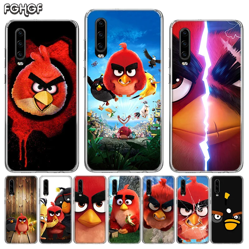 Силиконовый чехол для телефона с животными Angry Bird huawei P30 P20 mate 20 10 Nova 5 5i Pro P10 lite P Smart +