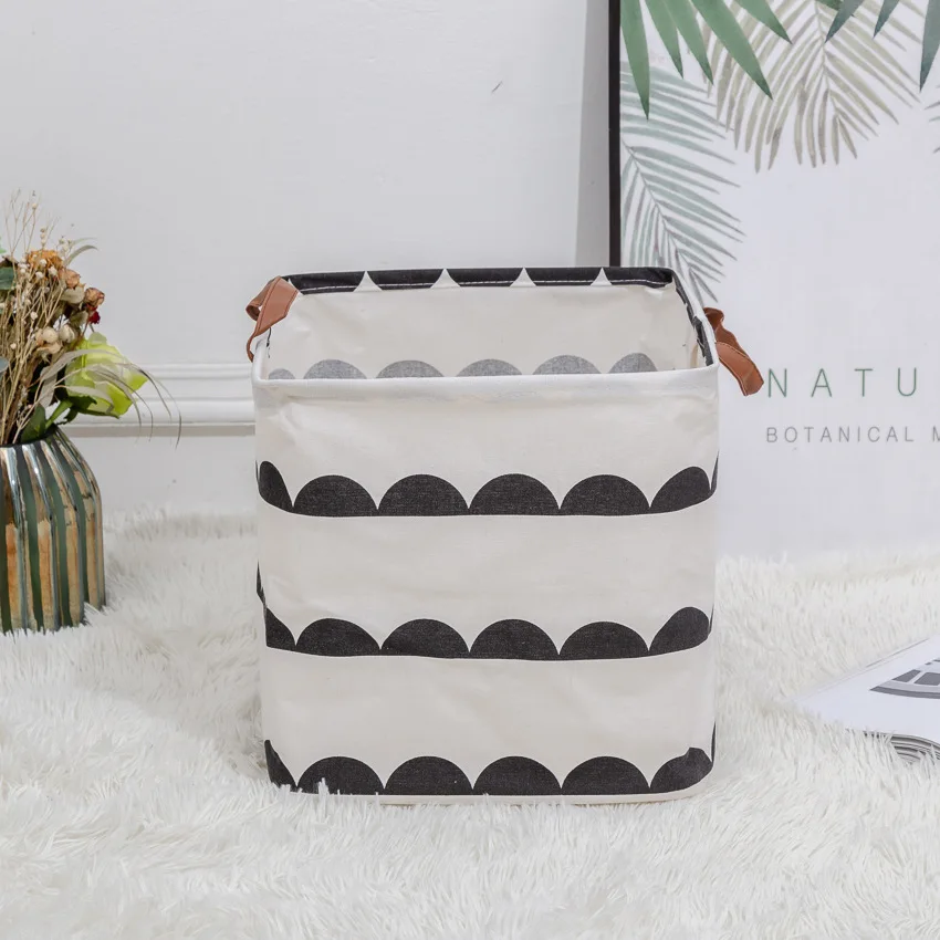 

Foldable Fabric Laundry Clothing Basket Sundries Creative Storage Linen Basket Household Toy Dirty Clothes Desktop Organizer