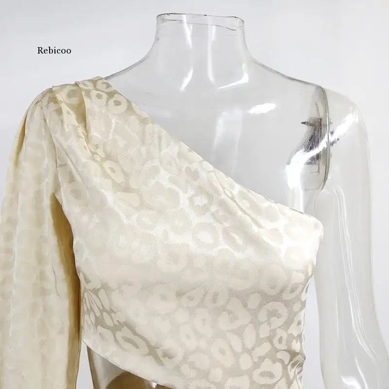 

Hollow Out Club Mini Dress Sexy One Shoulder Print Party Dresses Short Celebrity Summer Dress Women Clothes Robe