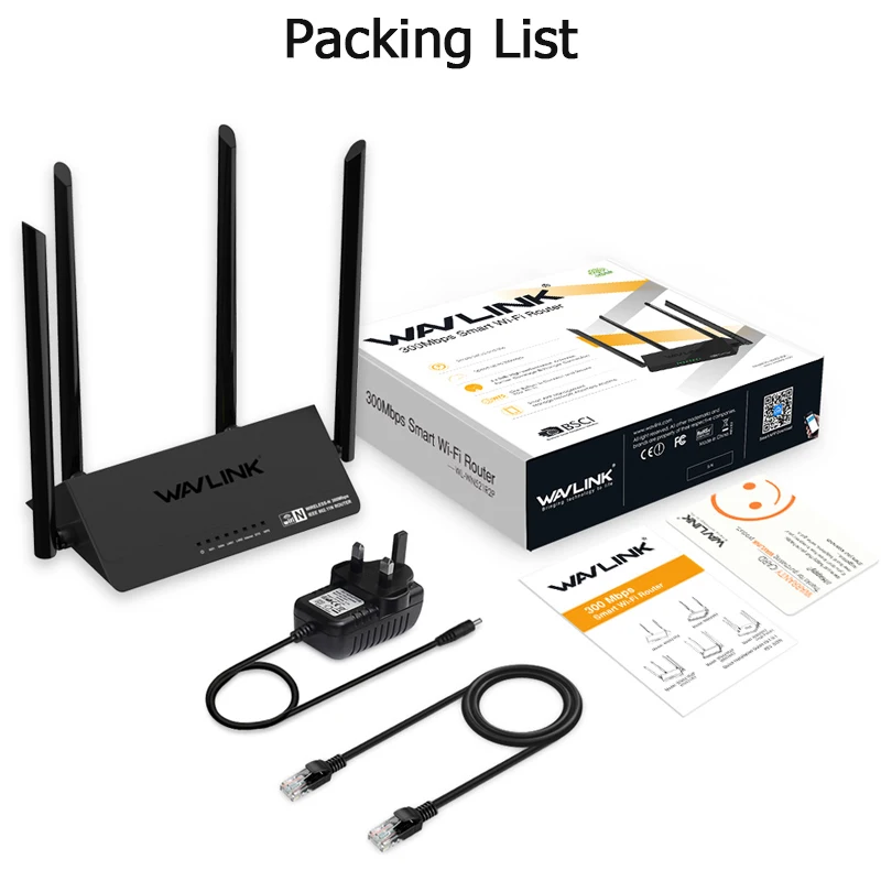 

Wavlink 521R2P 2.4GHz WiFi Routers 1167Mbps WiFi Repeater 128MB DDR3 High Gain 4 Antennas Network Extender EU US UK AU plug