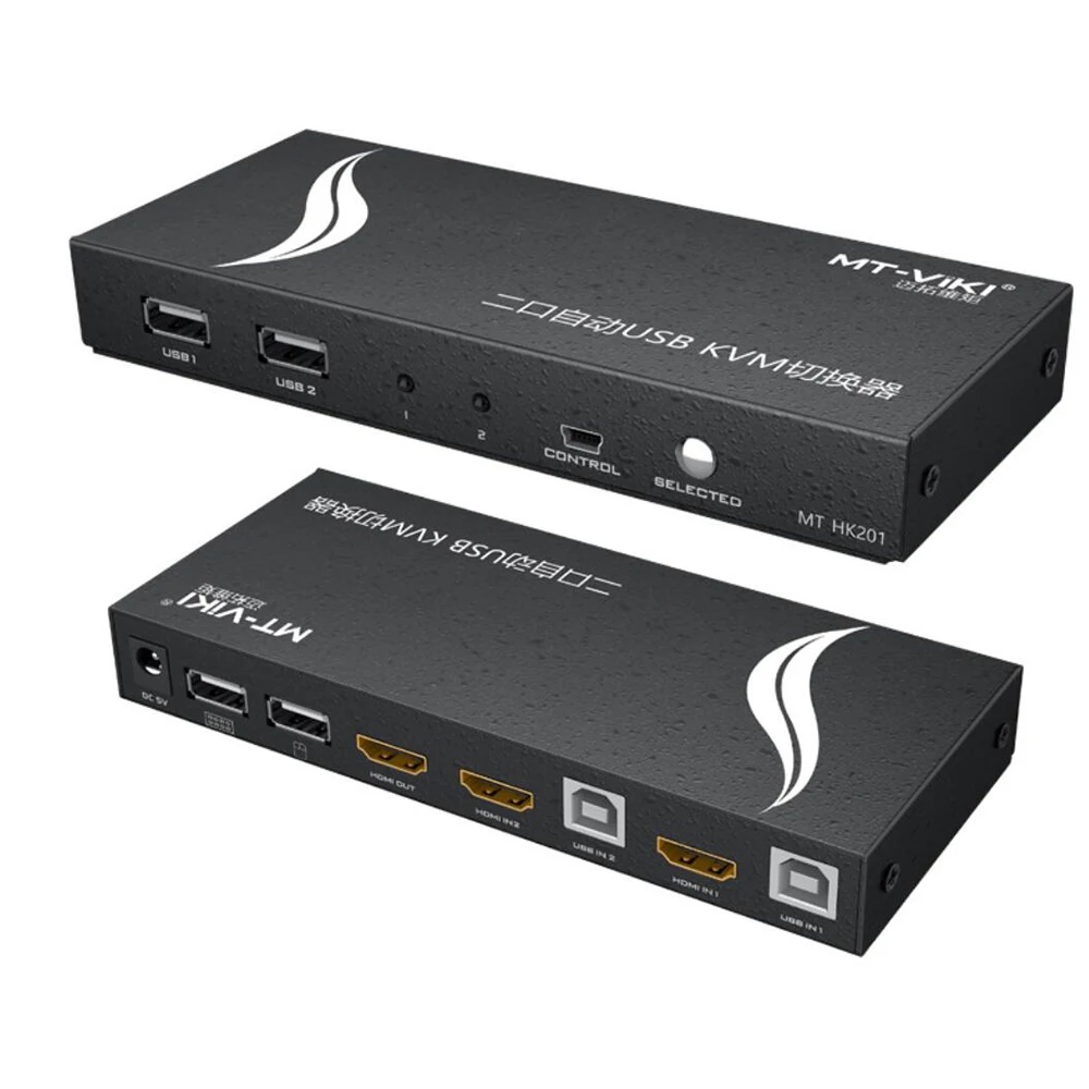 USB HDMI KVM переключатель 4K @ 60Hz HDR 2 0 коммутатор 2X1/4X1 с и кабели поддержка клавиатуры