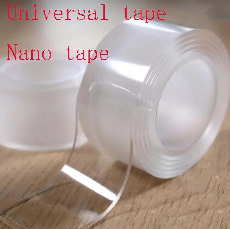 

Nano Tape Transparent Non-Marking Black Technology Strong Waterproof Double-sided Adhesive Punch-free Magic Invisible Soft Glue