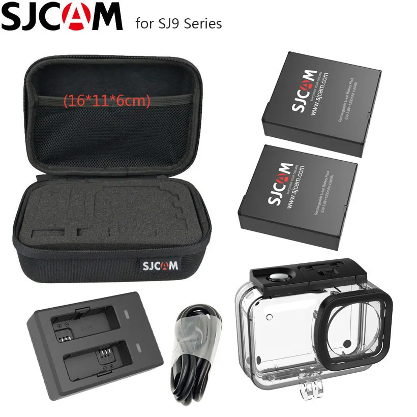 SJCAM SJ9 батарея оригинальный водонепроницаемый корпус чехол для MAX сумка хранения