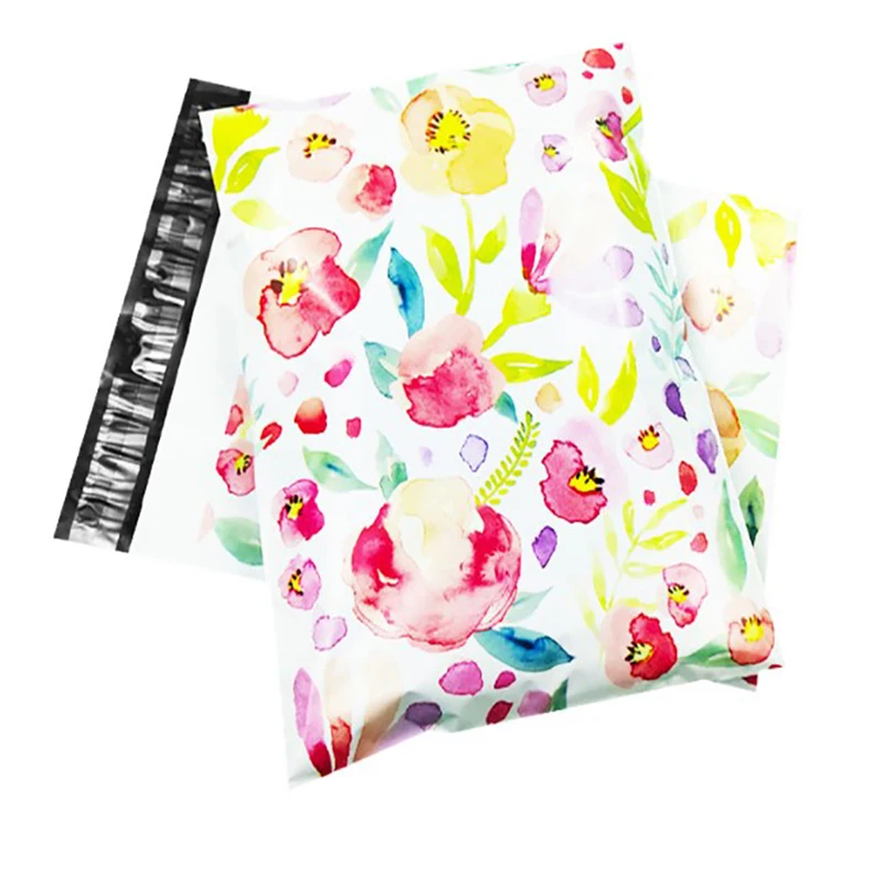 

10PCS Polythene Film Mailing Bag Pattern Printed Self Seal Shipping Envelope Transport Packaging Storage Xmas Gift Bags Tools