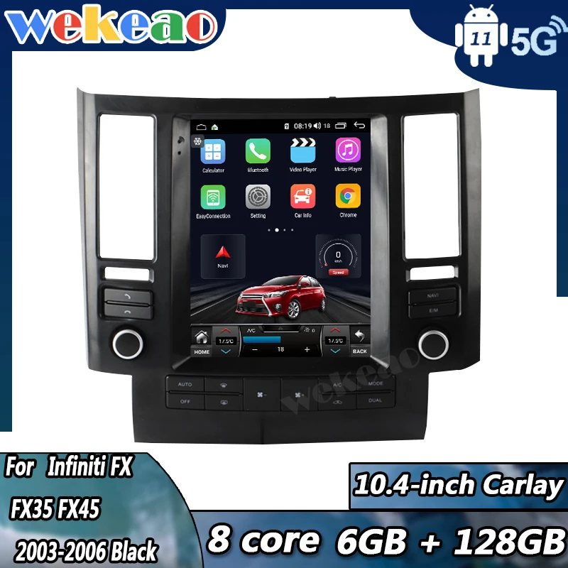 

Car Radio Stereo Android 11 For Infiniti FX FX35 FX45 With Bluetooth Spur Auto Touch Screen Carplay Gps Navigation Automotivo