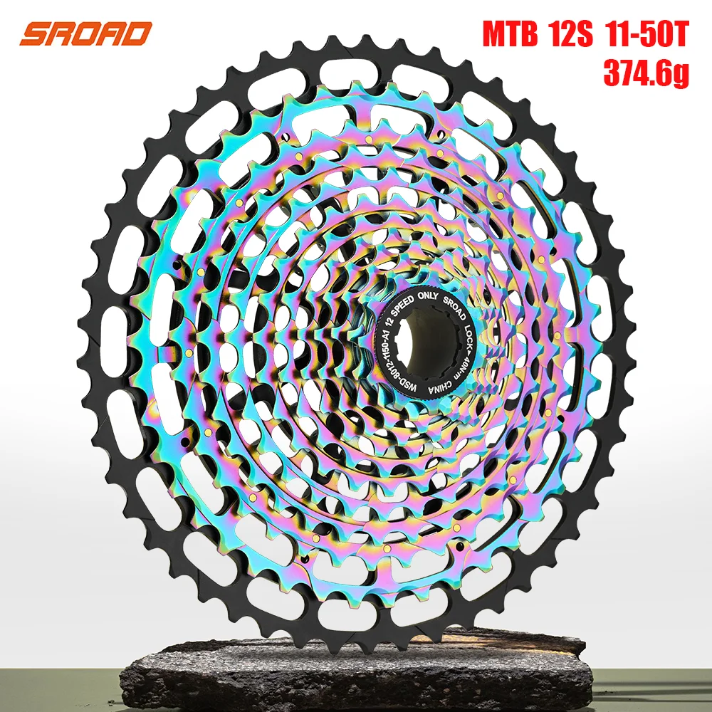 2021 Sroad 11-50T 12s Cassette 12 speed Bicycle 12v CNC Bike Freeewheel fits Shimano Super Light 4 Colors | Спорт и развлечения