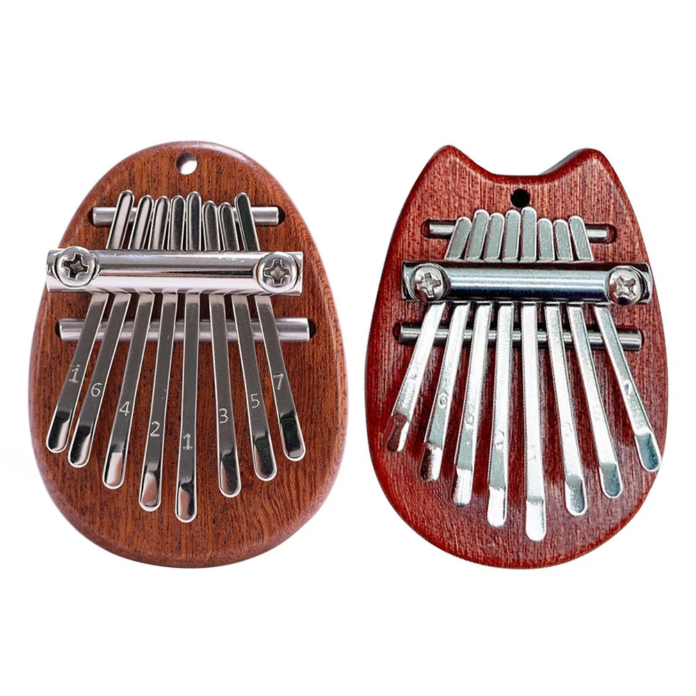 Камер Мгновенной Печати Mini 8 клавиш быка Kalimba игрушечное пианино корпус из