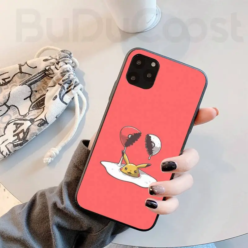 cute burger ice cream black cell phone case for iphone 11 pro 11 pro max x xr xs max 7 8 plus 6s plus 5s 2020 se cover free global shipping