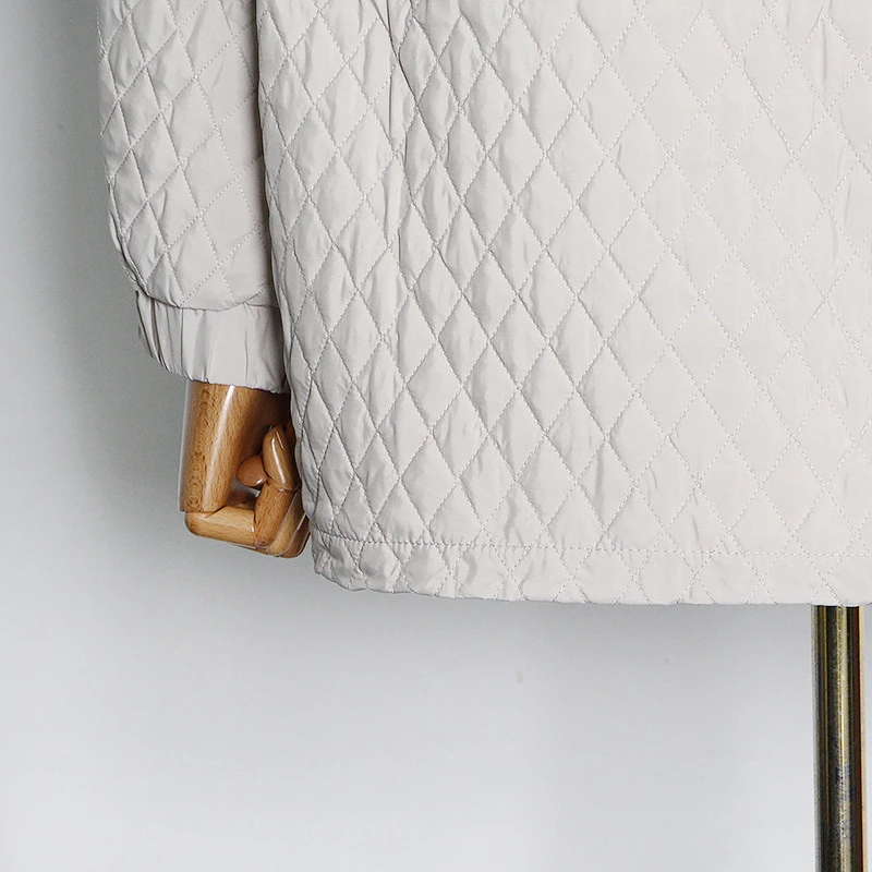 

SeeBeautiful Knitted Stitching Large Size Thick Jacket Coat Long Sleeve Zipper Irregular New Fashion Spring 2021 Women M291