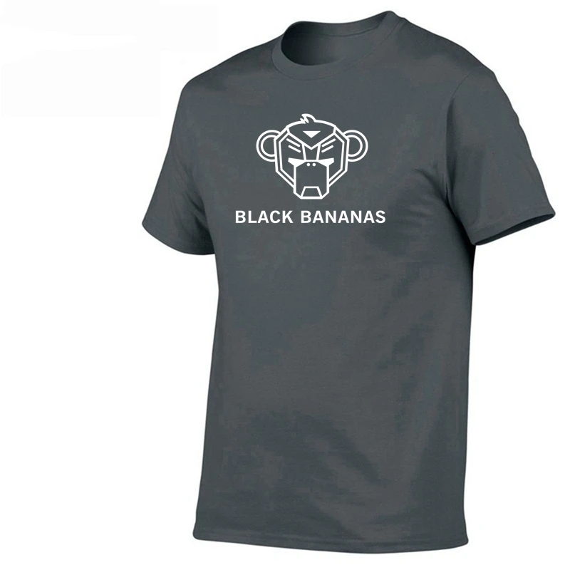 

2021 Summer New Fashion Black Bananas Printed T-Shirt Men Hoodies Pullover Sportswear Hip Hop Cotton Casual O-Neck T-Shirt