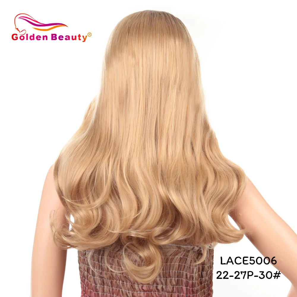 Golden Beauty 22inch Lace Front Wig in Synthetic Wigs Natural Body Wave Heat Resistant Wigs For Women