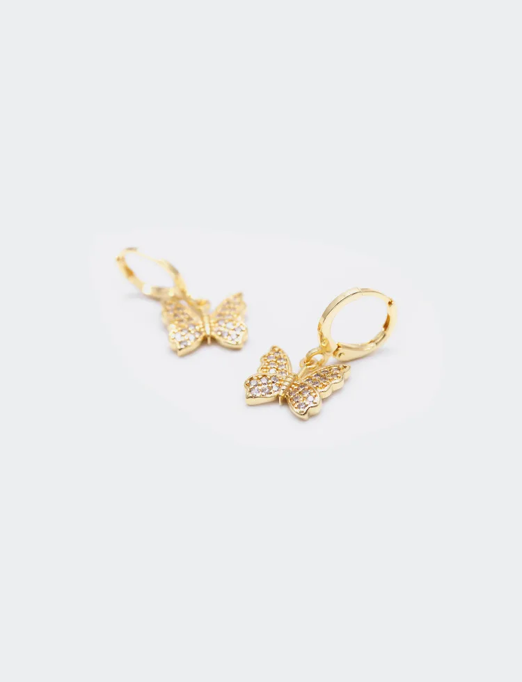 

2020 Simple Earrings New Vintage Earring Fashion Butterfly Shape Earring Pendant Personalized And Eegant Jewelry For Women