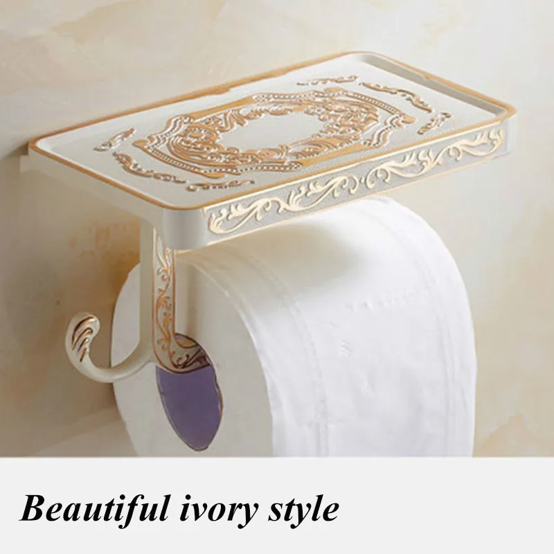 Paper towel rack Аксессуары для ванной комнаты Набор Нержавеющая сталь крючки Бумага держатель 3 Слои Полотенца держатель мыла настенный держатель для туалетной щетки - Цвет: Paper towel rack