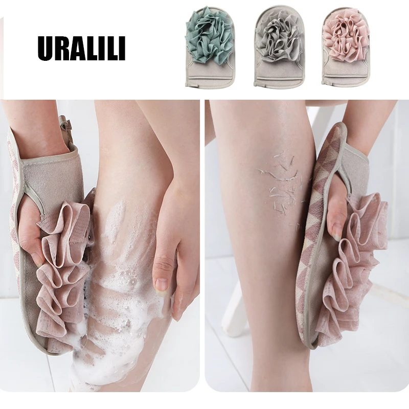 Скруббер для ванной Двусторонняя перчатка многоцелевой уникальный скруббер