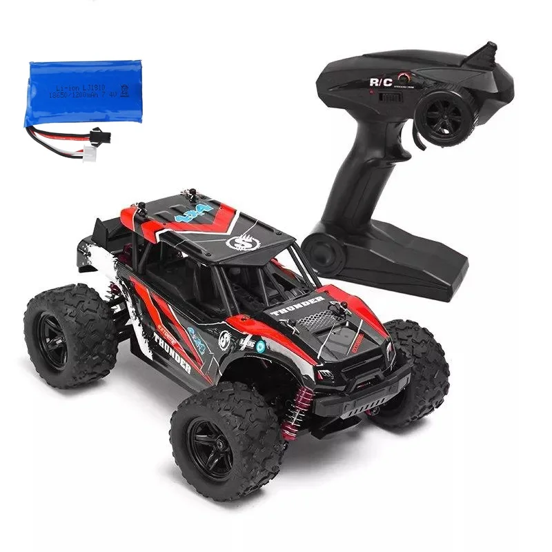 red 1B LeadingStar 40+ MPH 1/18 Масштаб RC Автомобиль 2,4G 4WD высокая скорость Быстрый пульт дистанционного управления Большой трек - Цвет: red 1B