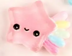 lt pink 10 шт./партия, модная смола, каваи, звезда, радуга, плоская спинка, кабошон, украшение, сделай сам, подвеска для изготовления ожерелья, материал - Цвет: lt pink