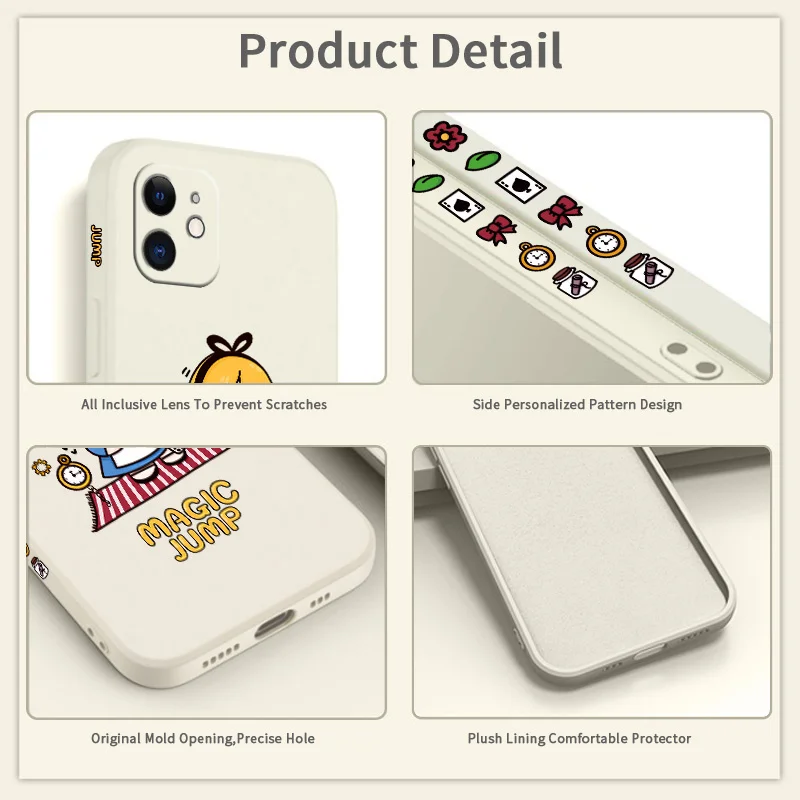 

Patient Alice Case For iPhone 12 Pro Max 11 X XS XR XSMAX SE2020 8 8Plus 7 7Plus 6 6S Plus Liquid Silicone Cover