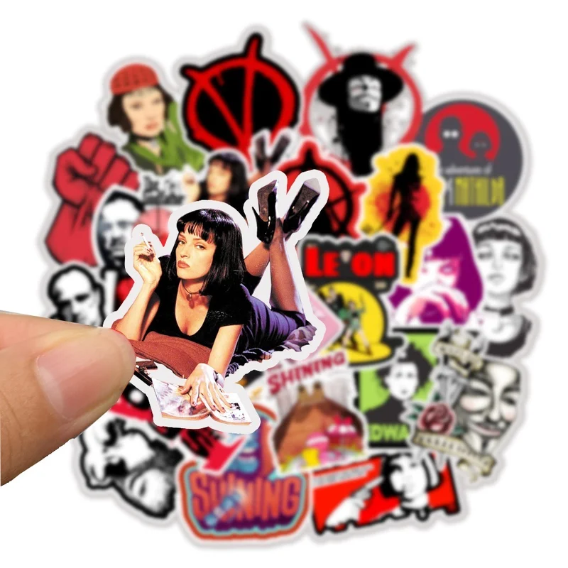 50 шт./компл. Классическая фотография для чемодана ноутбука художественная