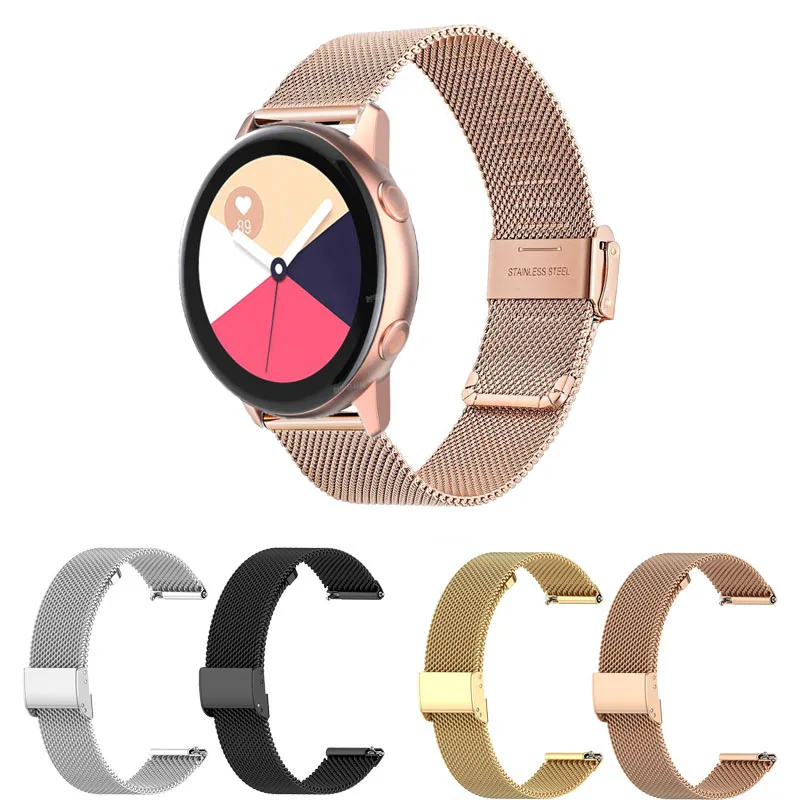 

20mm 22mm Milanese Band For Samsung Galaxy watch 4/Classic 44mm Active 2 strap Sport bracelet Galaxy Watch3 45mm/42mm/46mm