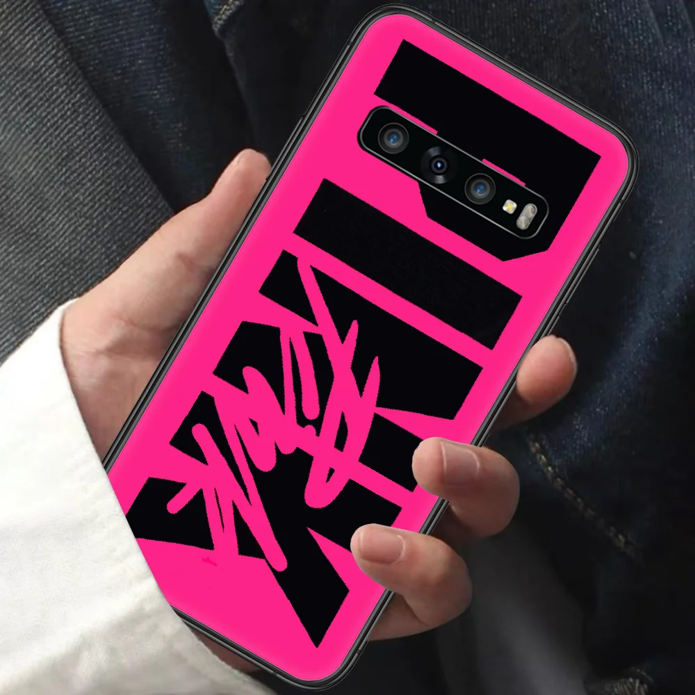 

VS PINK LOVE Secret Brand Phone Case for Samsung Galaxy Note S 6 7 8 9 10 E 20 Ultra Edge Plus black Waterproof Fashion Shell