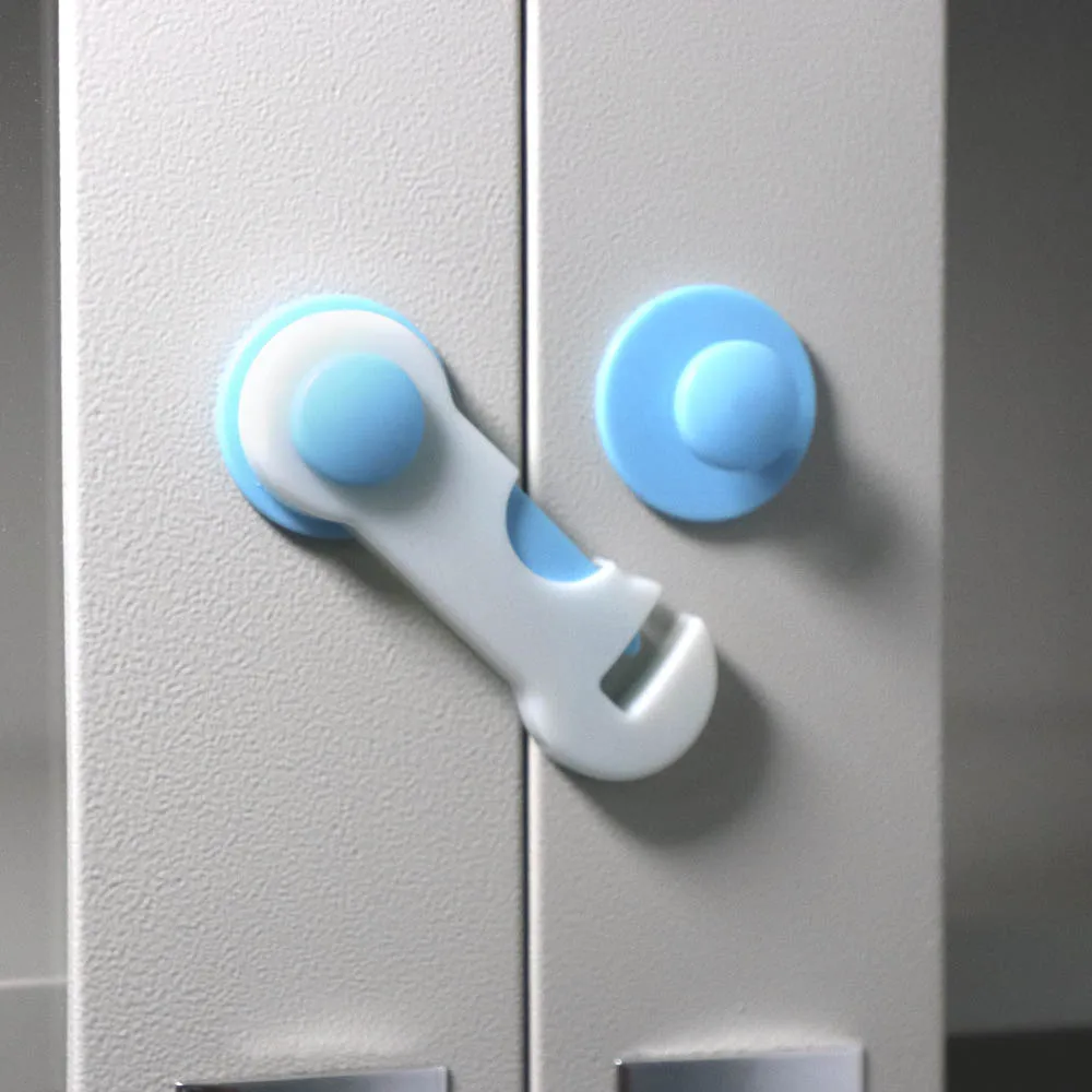 Cerradura de gabinete de seguridad para ni&ntilde;os, Protector de seguridad a prueba de beb&eacute;s, cerradura de pl&aacute;stico para puerta de caj&oacute;n, armario, cuidado del beb&eacute;, 10 Uds.-5