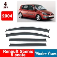 FOR Renault Scenic 5 Seats 2004 Window Visors Rain Guard Windows Rain Cover Deflector Awning Shield Vent Guard Shade Cover Trim