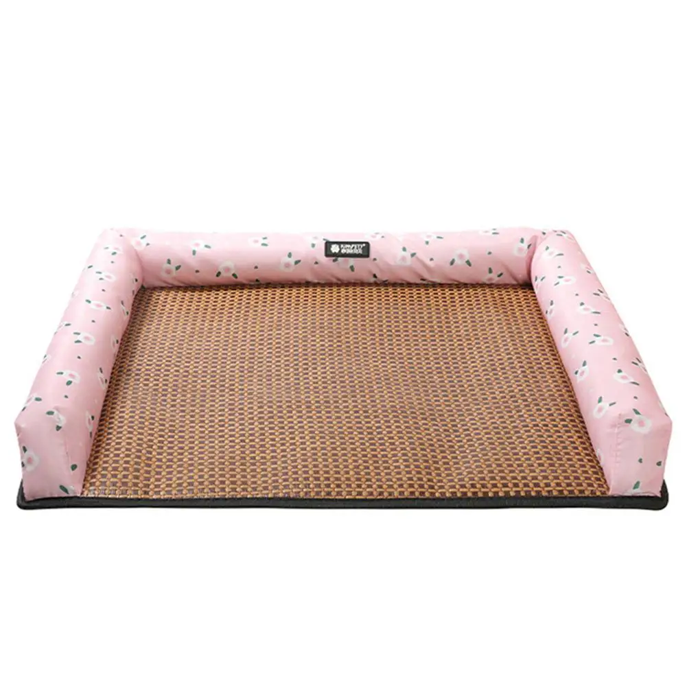 Весна лето домашний питомец гнездо универсальная вязаная кровать подушка коврик