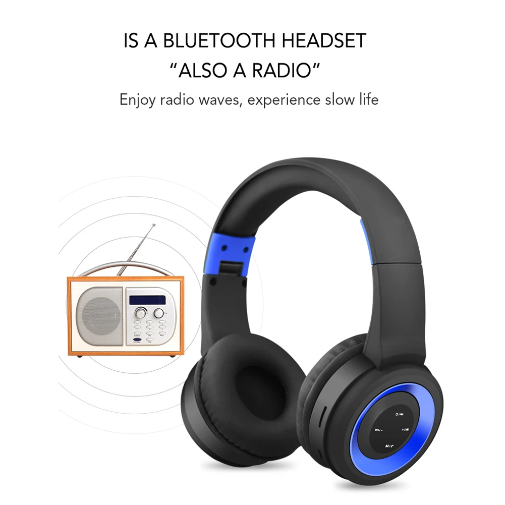 TR905 Bluetooth наушники на голову портативные беспроводные наушники стерео глубокий бас спортивные складные наушники на ухо с микрофоном