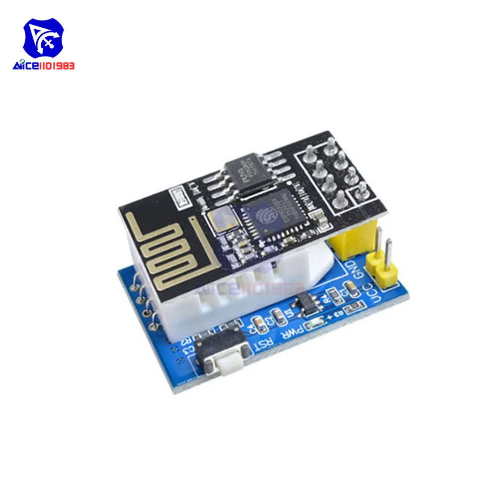 DHT22 with ESP-01S ESP8266 ESP01S ESP01 беспроводная wifi плата DHT22 AM2320 DHT11 датчик температуры и влажности модуль IEC IIC выход сигнала для Arduino - Цвет: DHT22 with ESP-01S