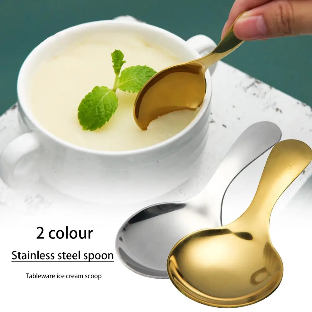 Ложка для супа из нержавеющей стали столовые приборы ложка мороженого большая