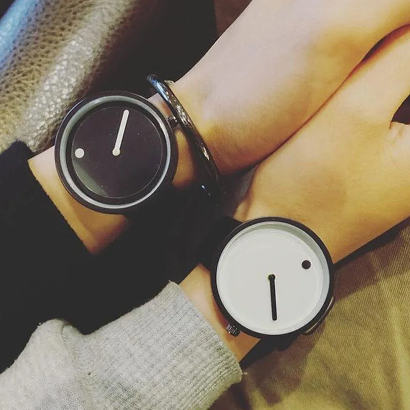 Минималистичные простые мужские наручные часы модные креативные в горошек и