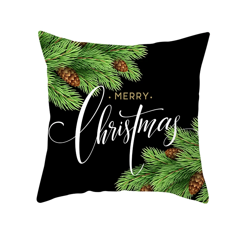 Fuwatacchi Рождественская наволочка под дерево, чехол для подушки, чехол для подушки из полиэстера, декоративная подушка для дивана, стула, хлопковое растение под дерево