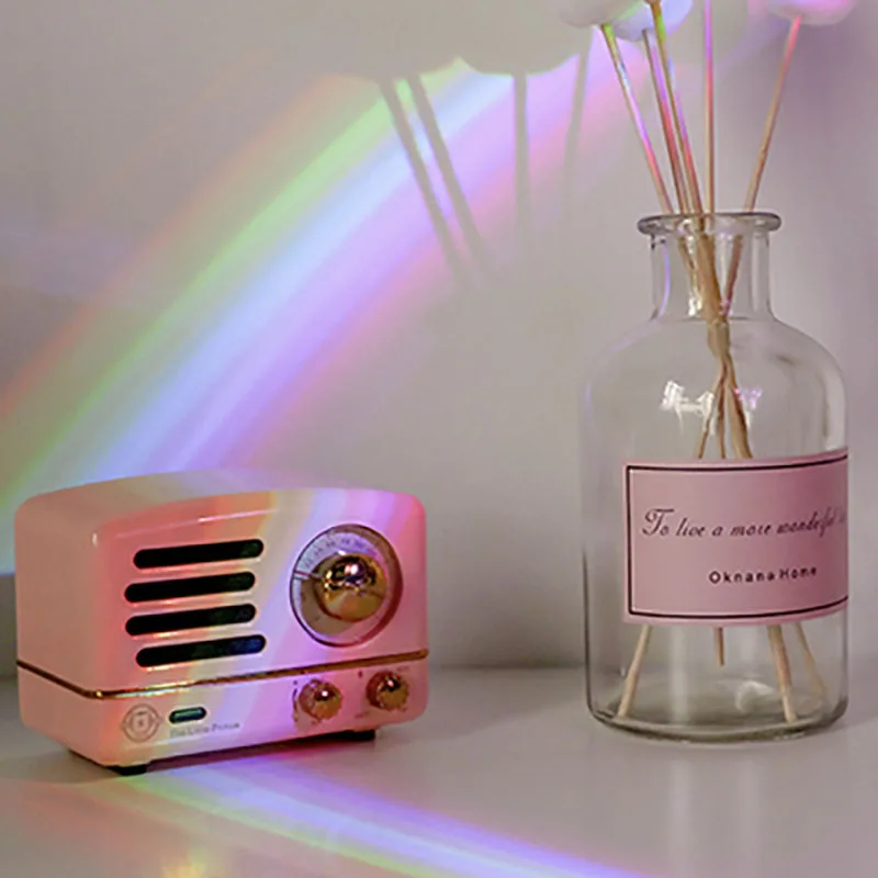 

Colorful Led Creative Night Light Bedroom Metope Rainbow Projector Light Scallop Atmosphere Lamp Romantic Photograph Tool