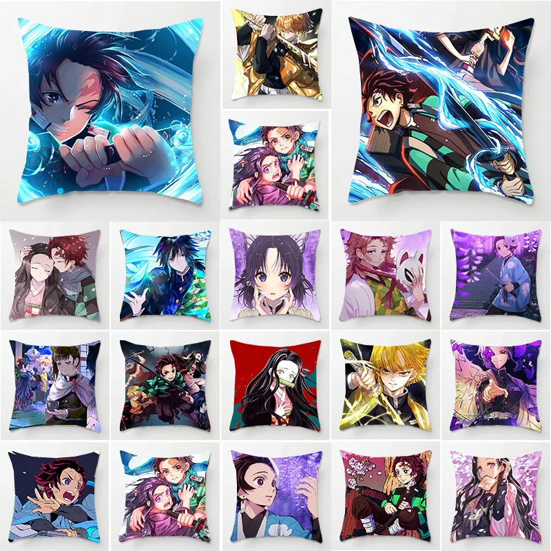 

27 типов, 45*45 см, без подушки, убийца демонов, Kamado Tanjirou Agatsuma Zenitsu Hashibira Inosuke, чехол, модель, подарок