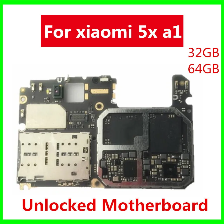 Материнская плата для xiaomi 5X A1 32/64 ГБ 100% протестированная полностью Рабочая