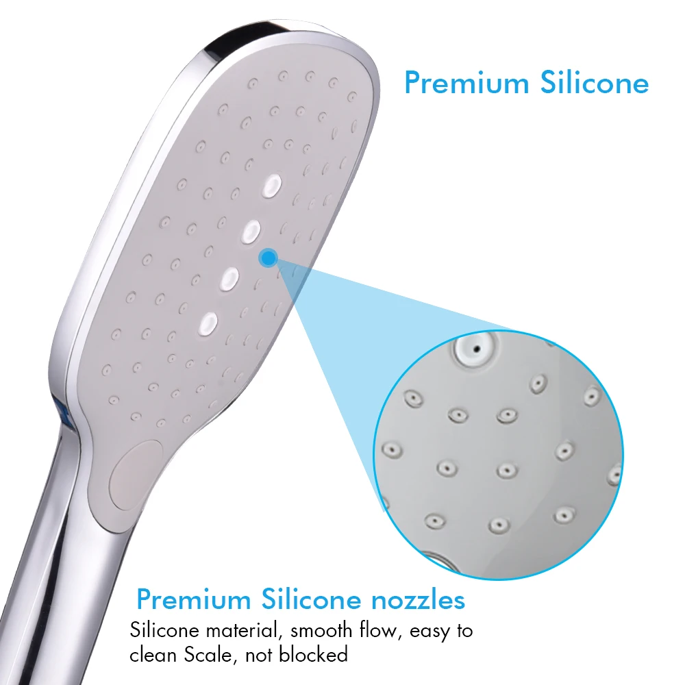 Насадка для душа регулируемая 3 режима высокого давления ручной экономии воды