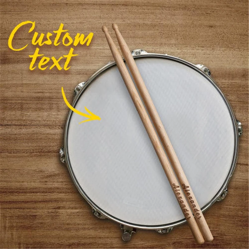 Барабанные палочки 1 пара персонализированные барабанные на заказ подарок